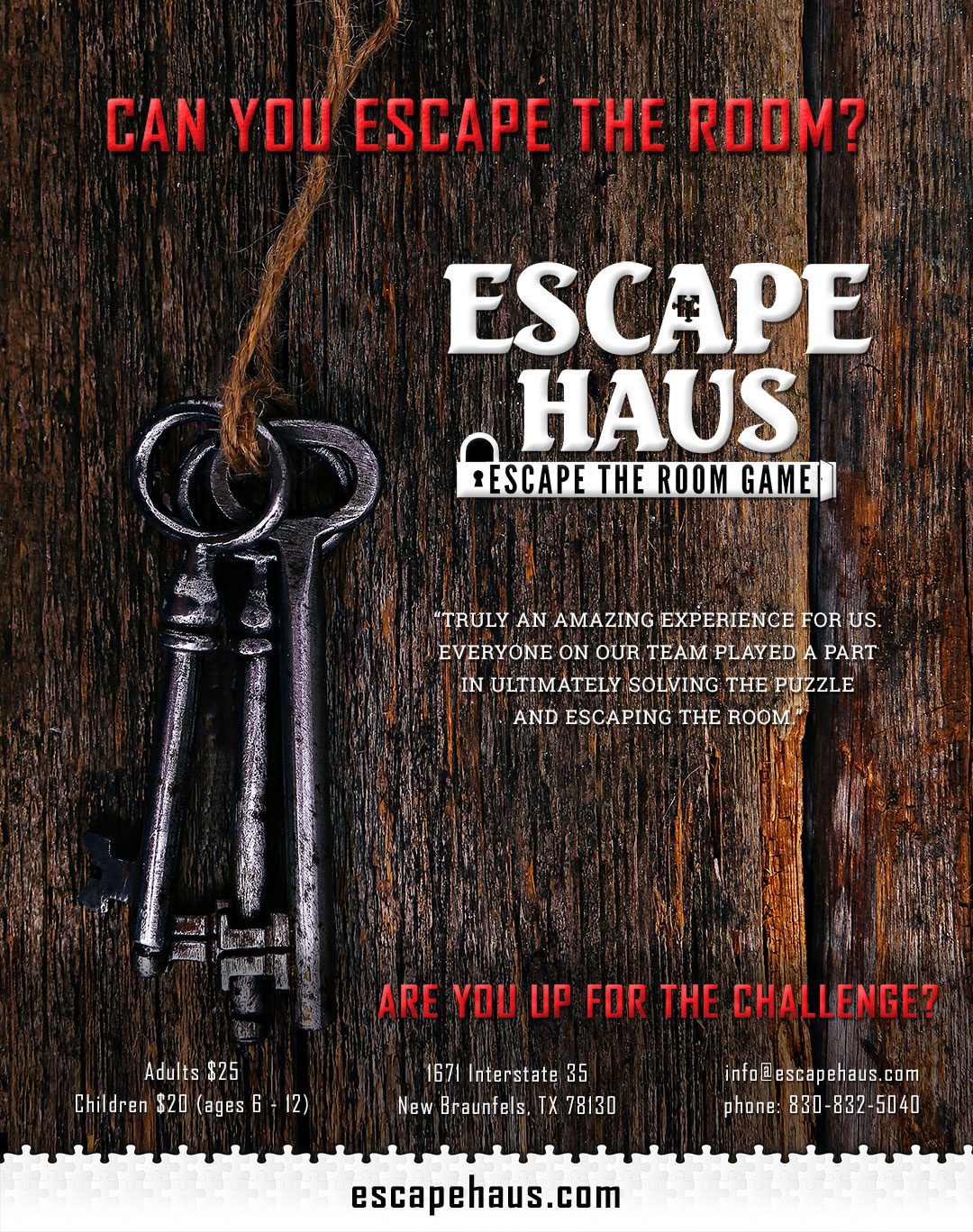 Escape Haus ad
