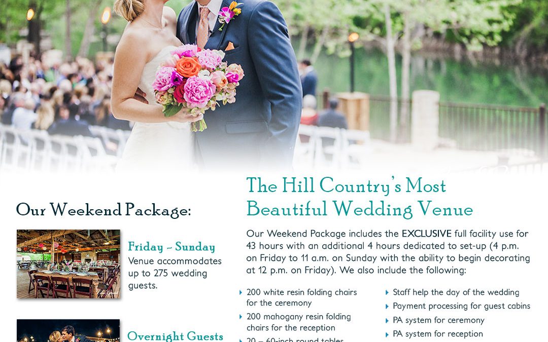 Wedding Package Fact Sheet